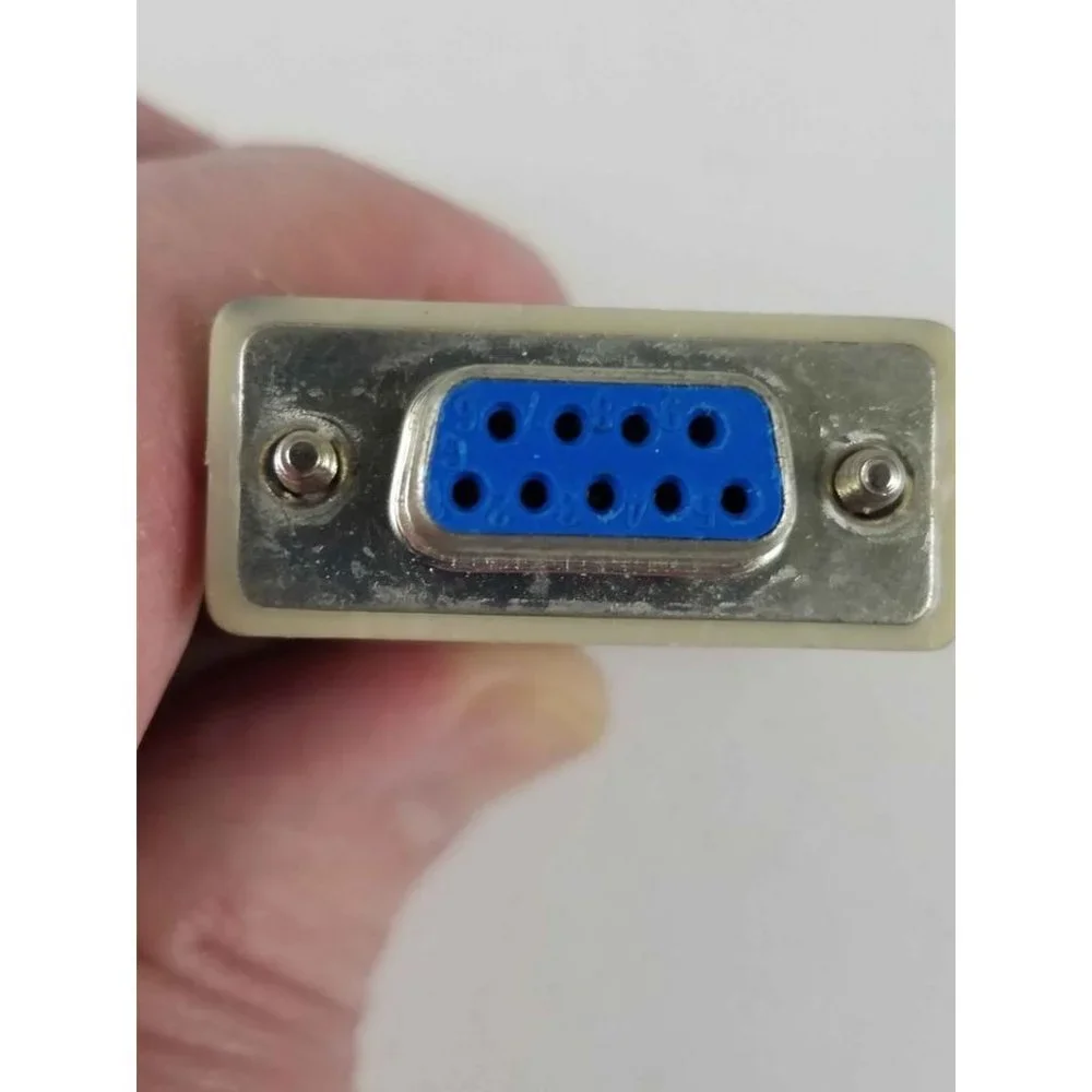 Computer Adapter 9 Pin Female to 25 Pin Male Beige Main Locking Screws